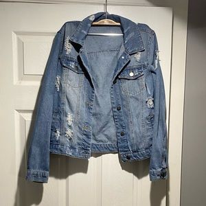 CISONO Distressed Denim Jacket